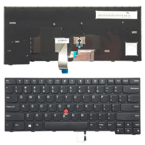 US Version English Laptop Keyboard with Pointing Sticks for Lenovo IBM Thinkpad E470 / E470C / E475, Teclado 01AX080 / 01AX040 / 01AX000 / SN20K93235