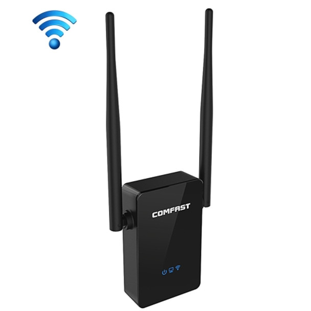 COMFAST CF-WR302S RTL8196E + RTL8192ER Dual Chip WiFi Wireless AP Router 300Mbps Repeater Booster with Dual 5dBi Gain Antenna, Compatible with All Routers with WPS Key