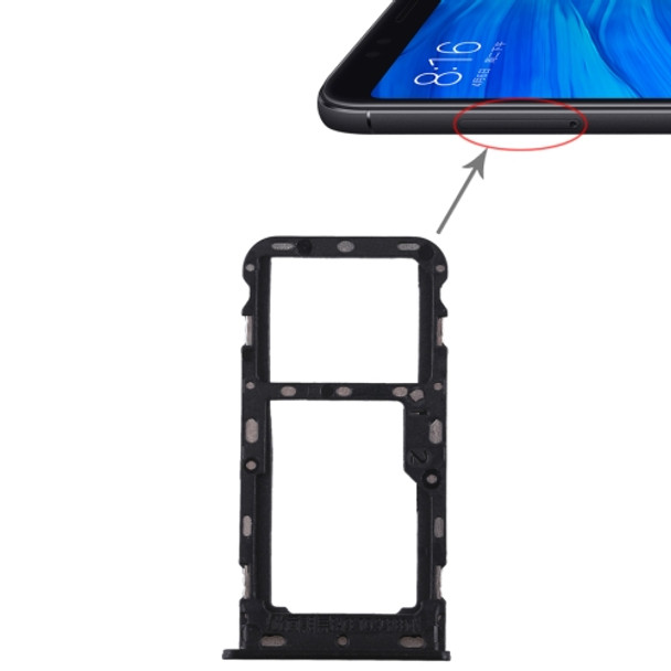 2 SIM Card Tray / Micro SD Card Tray for Xiaomi Redmi 5(Black)