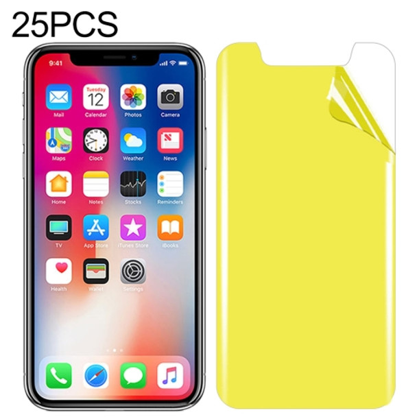 25 PCS For iPhone X / XS Soft TPU Full Coverage Front Screen Protector