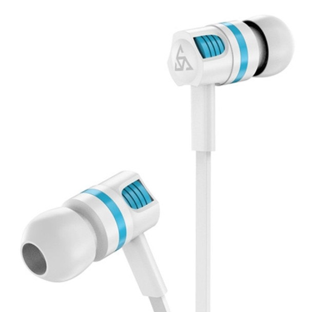 Super Bass Stereo Earphone with Microphone for Samsung / Xiaomi Mobile Phone(White Earphone)