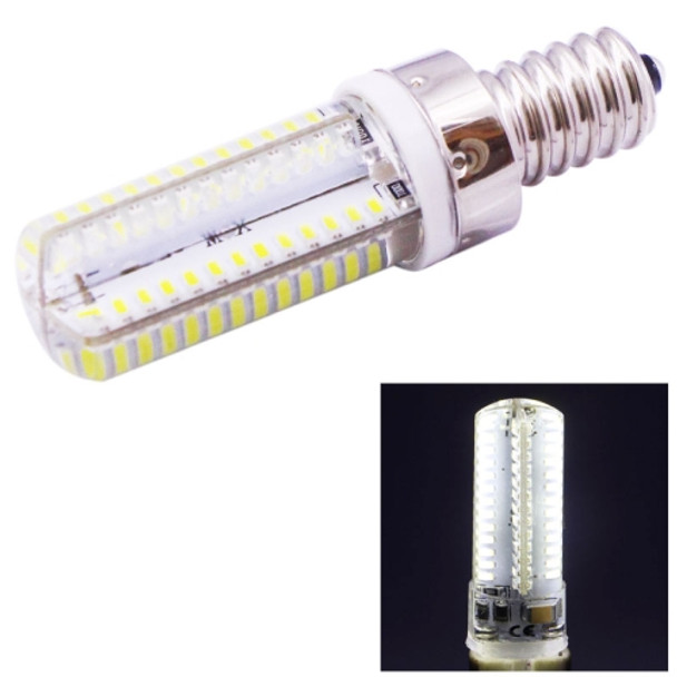 E14 4W 240-260LM Corn Light Bulb, 104 LED SMD 3014, White Light, AC 220V