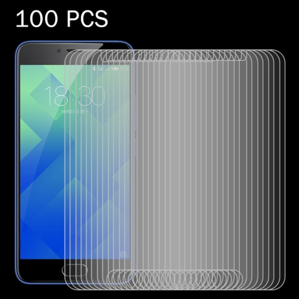 100 PCS for Meizu M5 0.26mm 9H Surface Hardness 2.5D Explosion-proof Tempered Glass Screen Film
