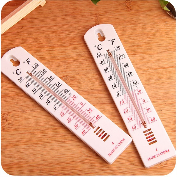 5 PCS Wall Ruler Shape Temperature Recorders Straight Thermometer