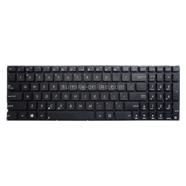 US Keyboard for Asus X555 X555B X555D X555L X555LA X555LJ X555LB X555U X555Y(Black)