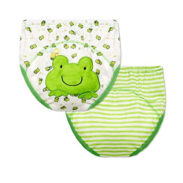 Baby Waterproof Breathable Urine Diaper Pocket Training Underwear, Size:110(Frog)
