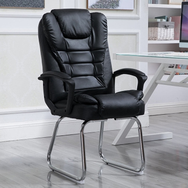 QZ-7 Home Modern Simple Computer Chair Office Boss Chair Conference Chair (Black)