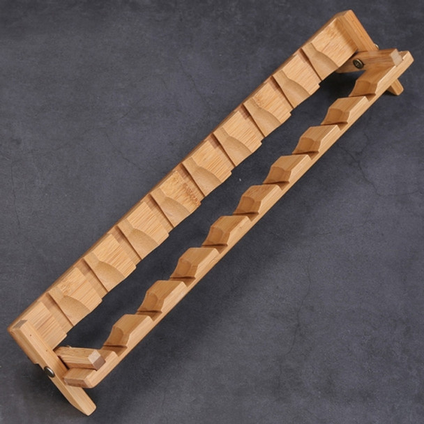 9 Cupholders Creative Bamboo Foldable Kung Fu Tea Set Tea Cup Holder Drainage Rack