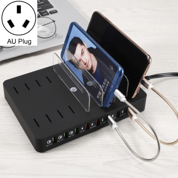 X6S 110W 3 QC 3.0 USB Ports + 5 USB Ports Smart Charger with Detachable Bezel, AU Plug