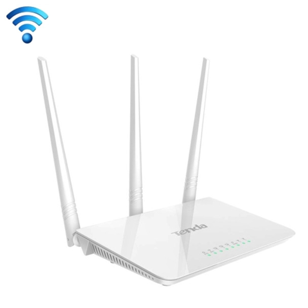 Tenda F3 Wireless 2.4GHz 300Mbps WiFi Router with 3*5dBi External Antennas(White)