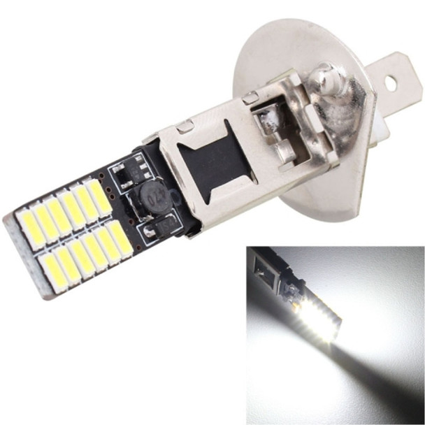 2 PCS H1 4.8W 720LM 6500K White Light 24 LED SMD 4014 Error-Free Canbus Car Clearance Lights Lamp, DC 12V