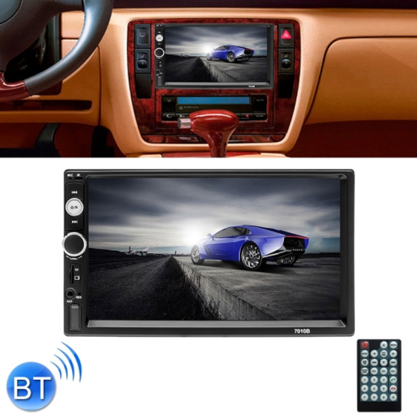 7010B HD 2 Din 7 inch Car Bluetooth Radio Receiver MP5 Player, Support FM & USB & TF Card