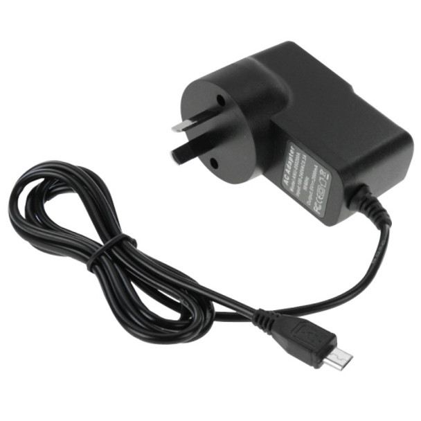 Micro USB Charger for Tablet PC / Mobile Phone, Output: DC 5V / 2A, AU Plug