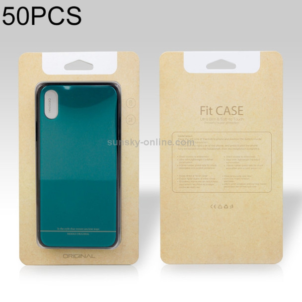 50 PCS High Quality Cellphone Case PVC + Glue Package Box for iPhone (5.5 inch) Available Size: 164mm x 89mm x 7mm(Khaki)
