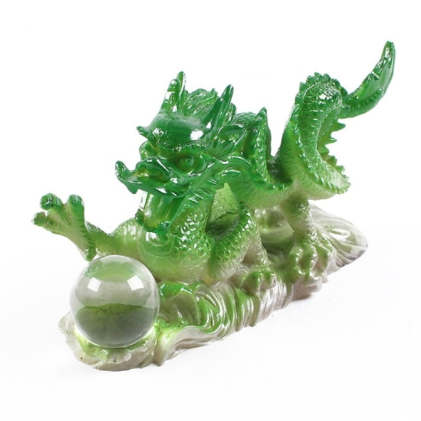 Color Changing Lucky Jade Dragon Shape Resin Kungfu Tea Accessories Tea Pet (Red)