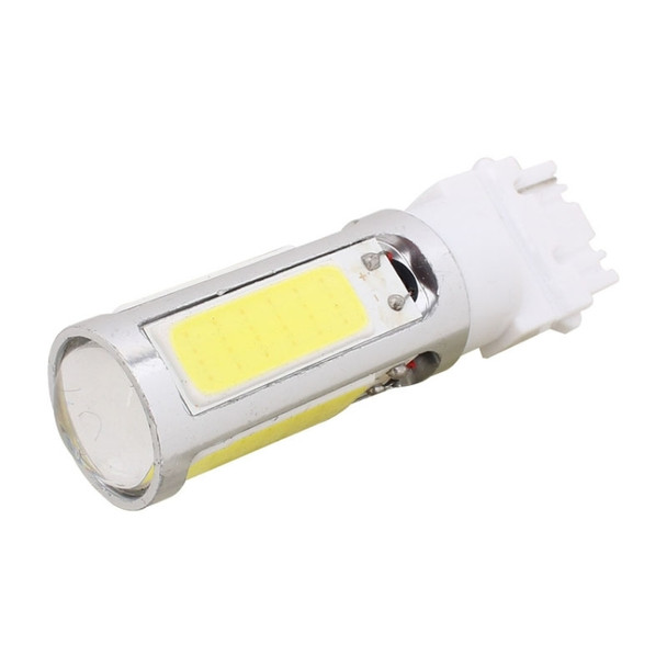 2PCS T25 Single Wire 1250LM 20W + 5W 5 x COB LED White Light Car Rear Fog Lamp Bulb, DC 12V