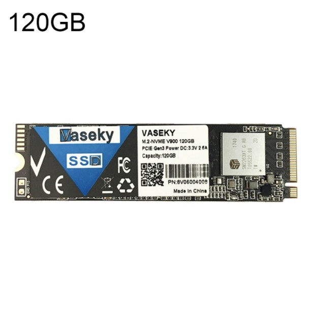 Vaseky M.2-NVME V900 120GB PCIE Gen3 SSD Hard Drive Disk for Desktop, Laptop