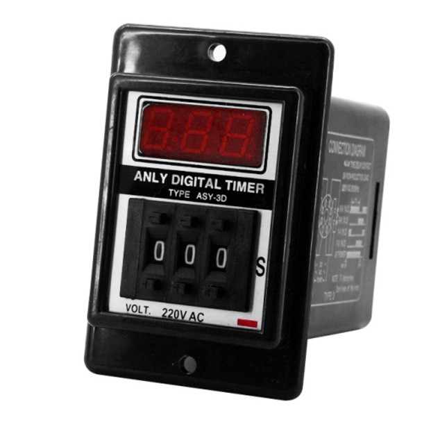 ASY-3D AC 220V 0-999s Digital Timer Programmable Time Relay