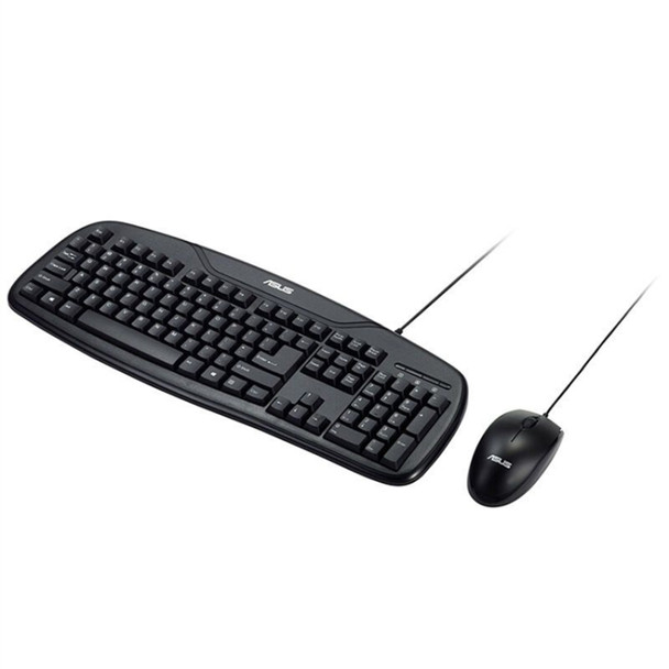 ASUS KM-95 PRO USB Wired High-key Prevent Splashing Keyboard + Ergonomic 1000DPI Optical Mouse Set, Keyboard  Cable Length: 1.5m, Mouse Cable Length: 1.5m