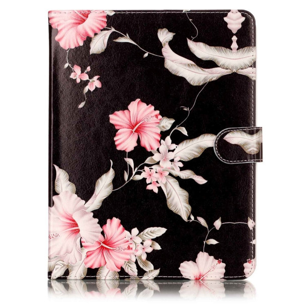 For 7 inch Tablet PC Azalea Pattern universal Horizontal Flip Leather Case with Holder & Card Slots & Wallet