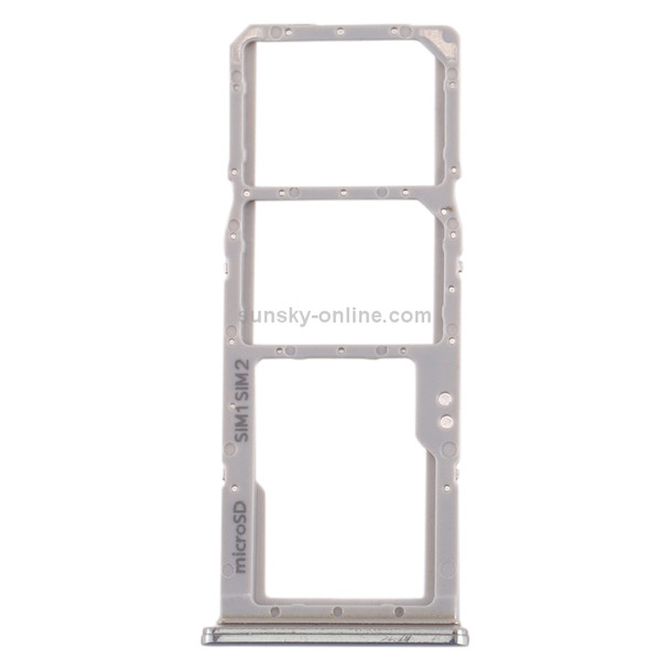 SIM Card Tray + SIM Card Tray + Micro SD Card Tray for Galaxy A70 (Grey)