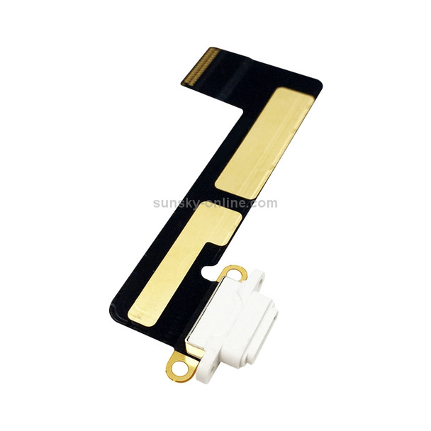 Tail Connector Charger Flex Cable for iPad mini 1 / 2 / 3(White)