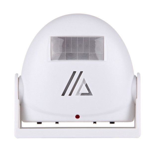 5301 Wireless Infrared Motion Sensor Welcome Alarm Intelligent Greeting Warning Doorbell, IR Distance: 10m(White)