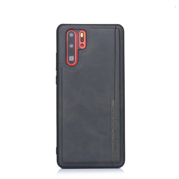 For Huawei P30 Pro Diaobaolee Shockproof PU + TPU Protective Case(Black)