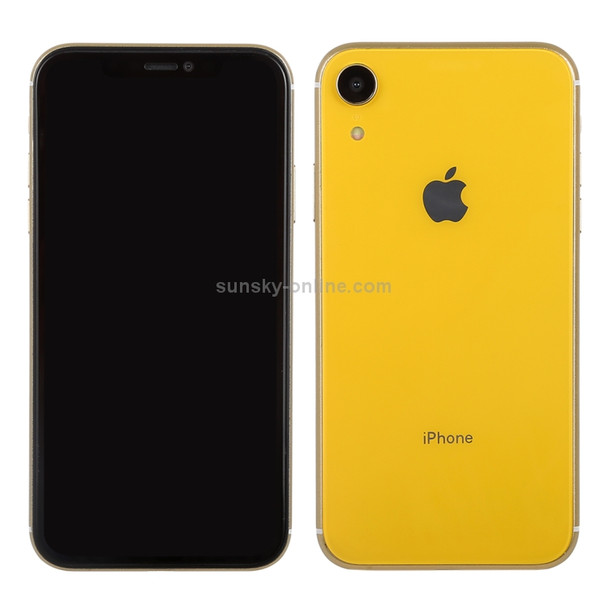 Dark Screen Non-Working Fake Dummy Display Model for iPhone XR (Yellow)