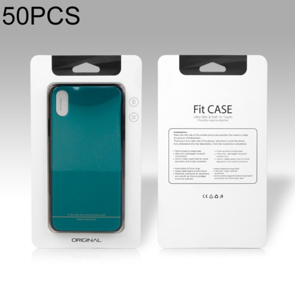 50 PCS High Quality Cellphone Case PVC + Glue Package Box for iPhone (4.7 inch) Available Size: 148mm x 78mm x 7mm(White)