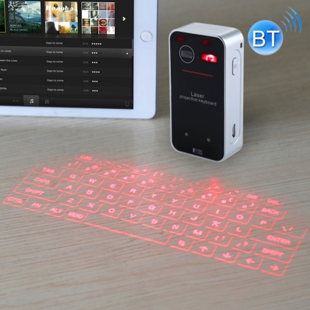 KB560 Mini Pocket Virtual Bluetooth V3.0 Laser Projection Keyboard for Android / iPhone / Apple / PC etc.(Black)