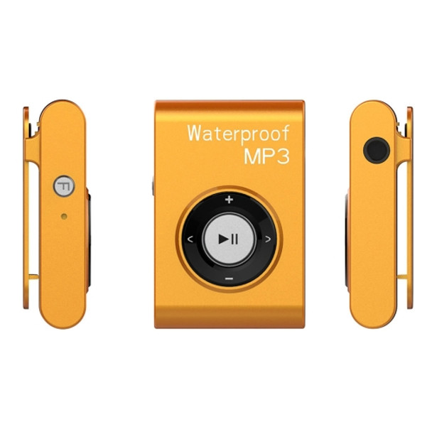 IPX8 Waterproof Swimming Diving Sports MP3 Music Player with Clip & Earphone, Support FM, Memory:8GB(Orange)