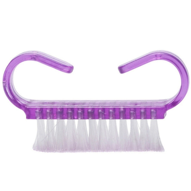 10 PCS Cleaning Brush Tools Nail Art Care Manicure Pedicure Remove Dust Small Angle Clean Brushes(Purple)