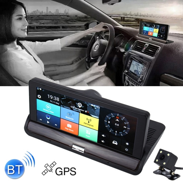 7 inch Car DVR Rearview Mirror Dual Camera WiFi GPS Driving Video Recorder Bluetooth Hands-free Car Dash Cam, 3G Version