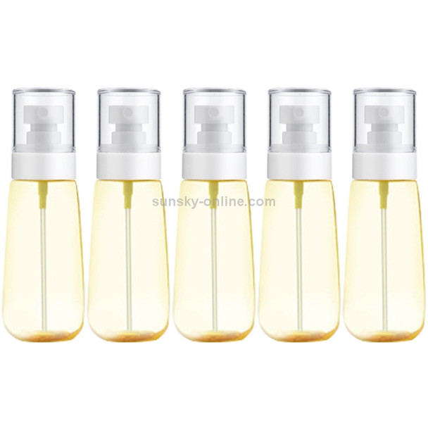 10 PCS Portable Refillable Plastic Fine Mist Perfume Spray Bottle Transparent Empty Spray Sprayer Bottle, 100ml(Yellow)