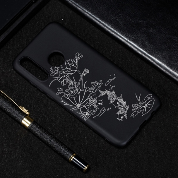 Lotus Pond Painted Pattern Soft TPU Case for Huawei P30 Lite