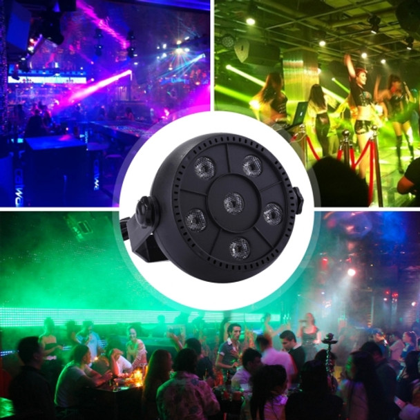 3W Colorful LED PAR Light, 6 LEDs Auto Run / Sound Control LED Stage Light, AC 85-260V, US/EU Plug