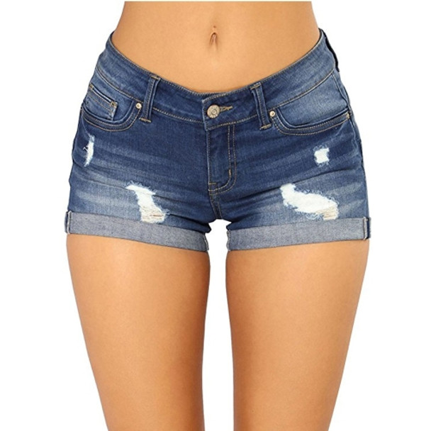 Cowgirl Shorts Cotton Fleece Hot Pants (Color:Dark Blue Size:XXXL)