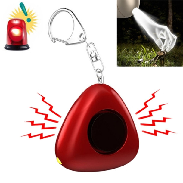 Keychain Decoration Practical Girl Anti-wolf Security Alarm(Red)