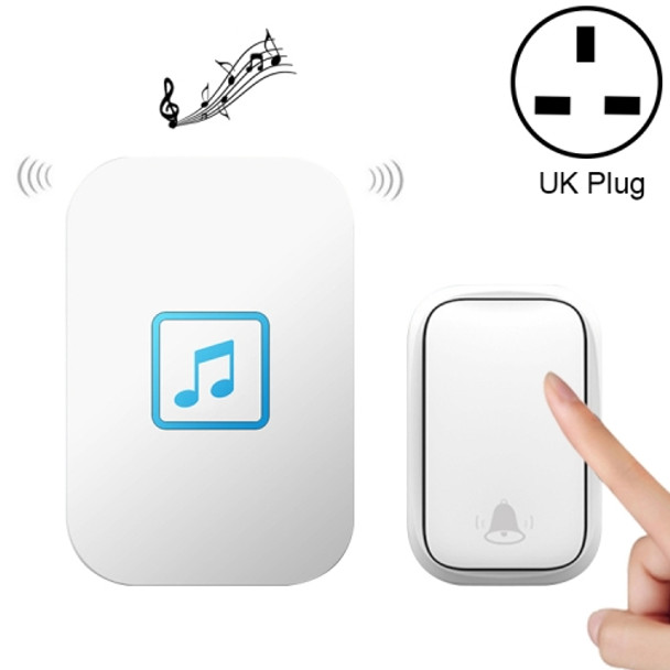 CACAZI FA86 Self-Powered Smart Home Wireless Doorbell, UK Plug(White)