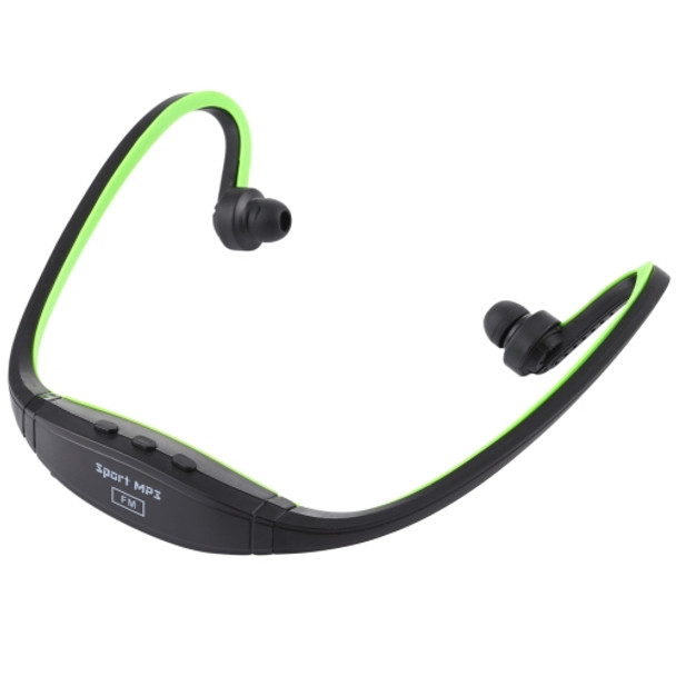 Sport MP3 Player Headset with TF Card Reader Function, Music Format: MP3 / WMA / WAV (Light Green)