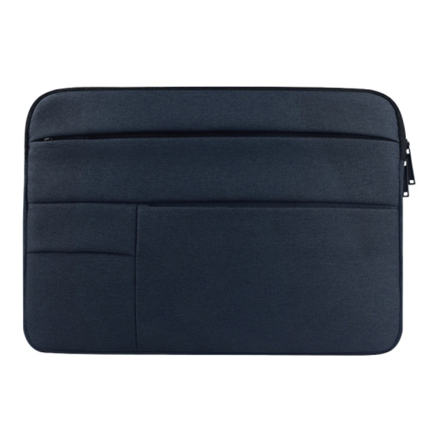 Universal Multiple Pockets Wearable Oxford Cloth Soft Portable Leisurely Laptop Tablet Bag, For 15.6 inch and Below Macbook, Samsung, Lenovo, Sony, DELL Alienware, CHUWI, ASUS, HP (navy)