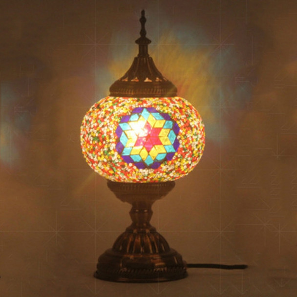 Bedroom Study Romantic Style Mosaic Decorative Table Lamp, Plug Type:US Plug(FX-1501)