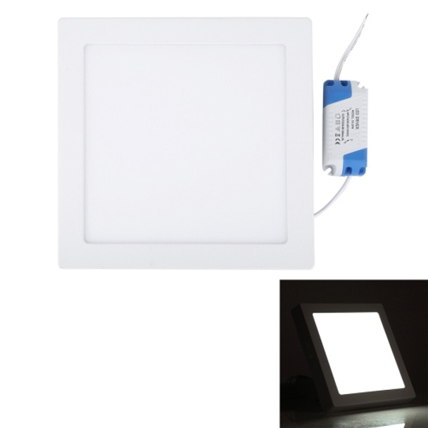18W 22.5cm Square Panel Light Lamp with LED Driver, , 90 LED SMD 2835, Luminous Flux: 1480LM, AC 85-265V, Surface Mounted