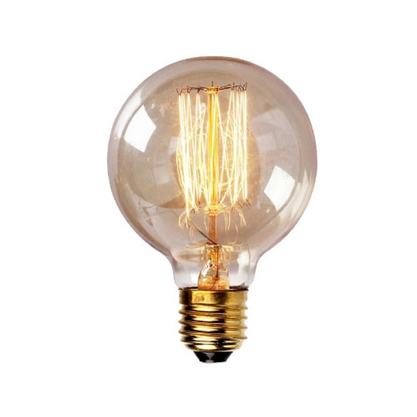 E27 40W Retro Edison Light Bulb Filament Vintage Ampoule Incandescent Bulb, AC 220V(G95 Filament)