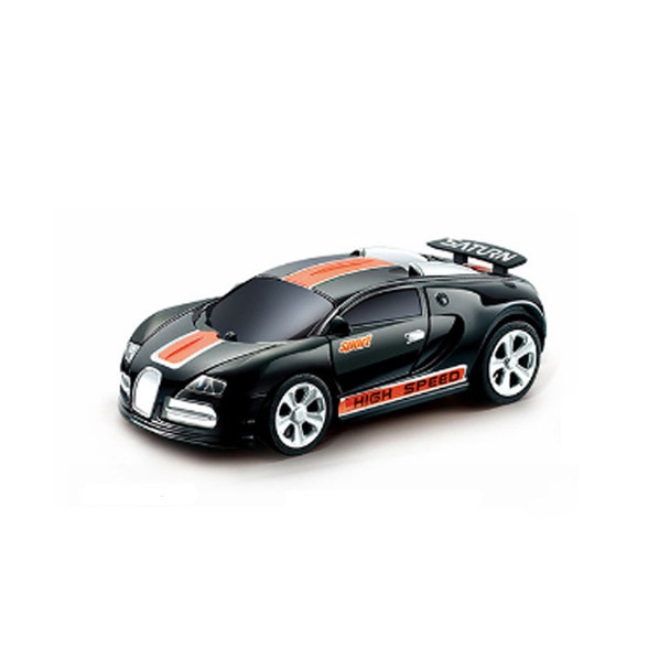 Coke Can Mini RC Car Radio Remote Control Micro Racing Car(Black+Orange)