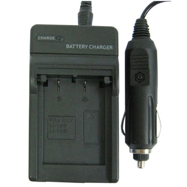 Digital Camera Battery Charger for OLYMPUS Li-10B/ Li-12B/ DBL10(Black)