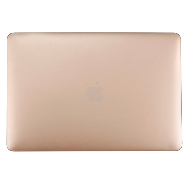 For 2016 New Macbook Pro 13.3 inch A1706 & A1708 Laptop PC + Metal Oil Surface Protective Case (Gold)