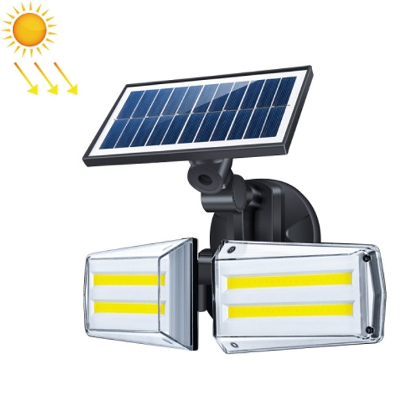 82 COBs Home Courtyard Waterproof Double Heads Rotatable Solar Wall Light Street Light