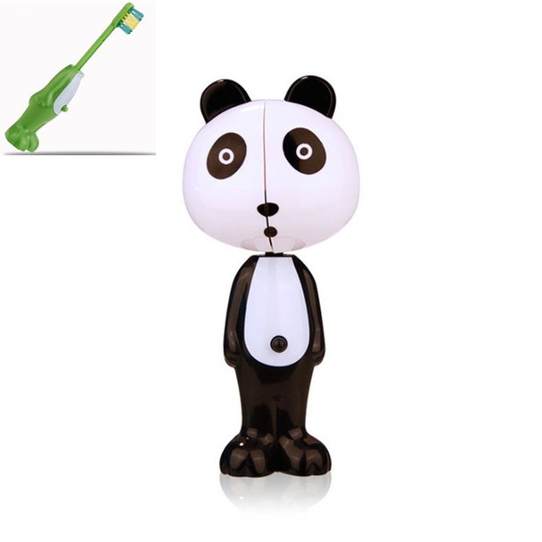Childrens Cartoon Animal Telescopic Toothbrush Baby Soft Fur Toothbrush(Panda)